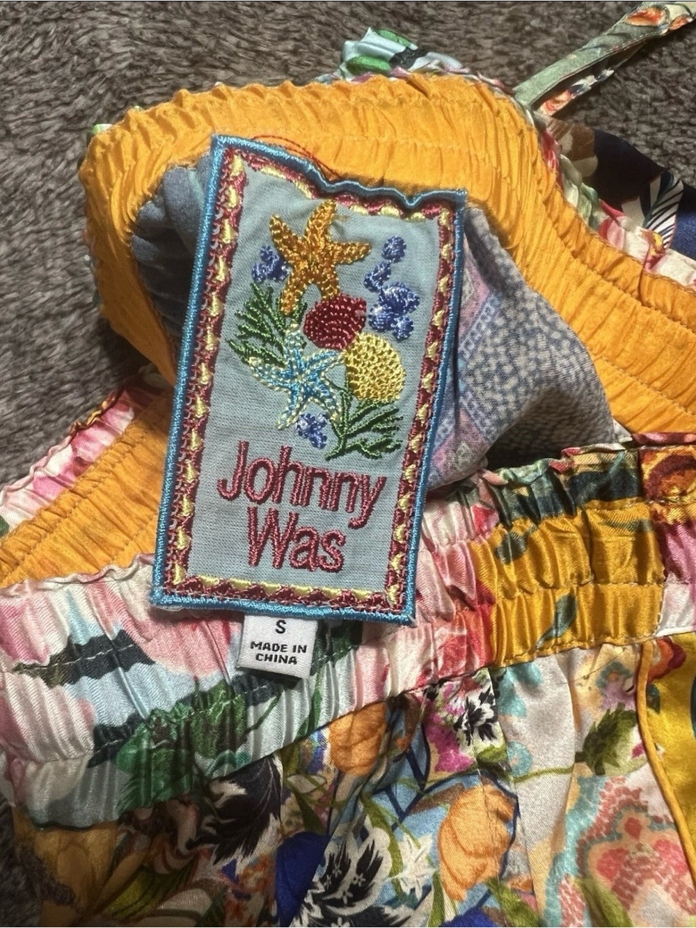 Johnny Was ETTA SEAMED JOGGER Size Small Silk Blend - Picture 3 of 5